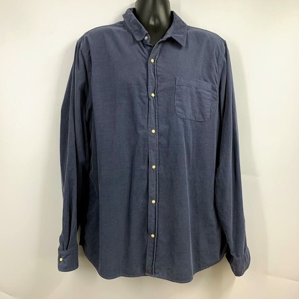 Marine Layer Men's Max Broken In 100% Cotton Corduroy Button Up Overshirt SZ XL